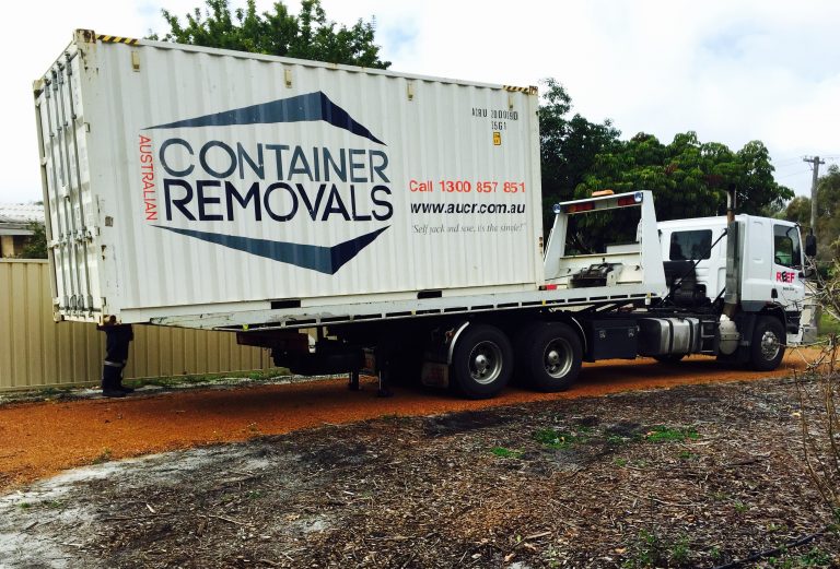 Australian Container Removals Shipping Container Delivered By Tilt Tray